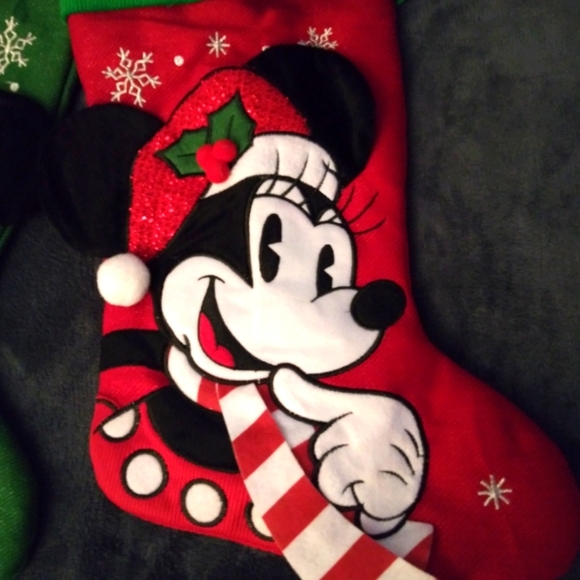 Mickey/Minnie Xmas Stockings (BOTH)/“WOODLAND FRIENDS”/2023/NWT! - Picture 3 of 4